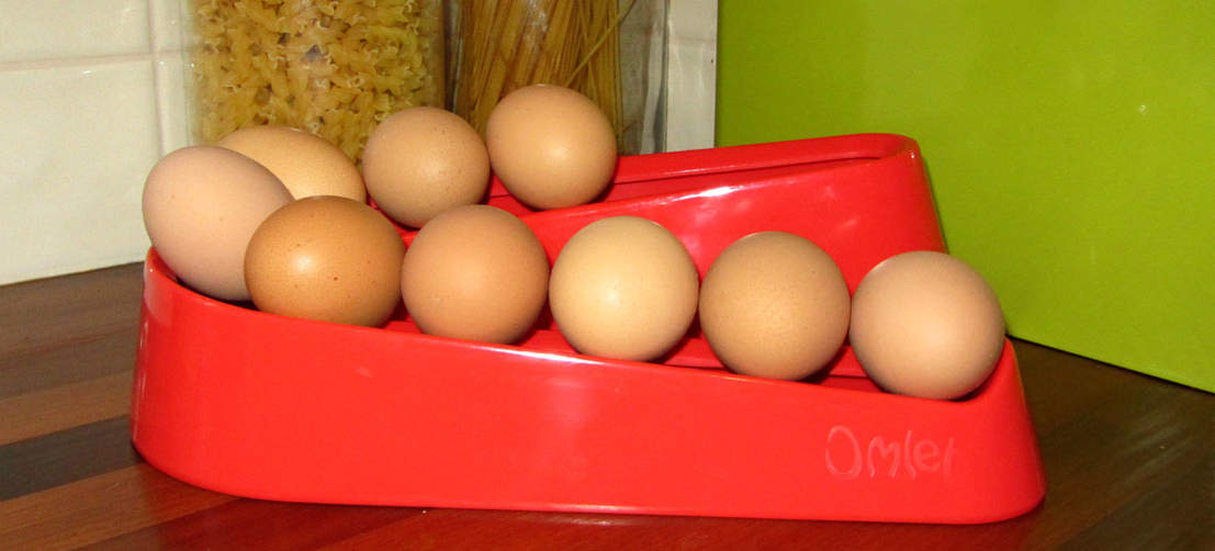 Omlets röda Egg Ramp